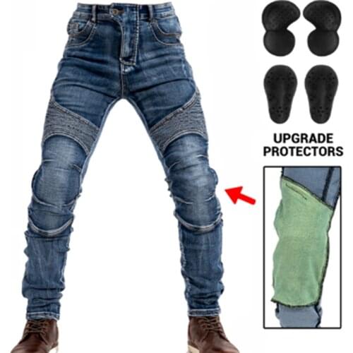 Motorcycle Pants Moto Protection Motocross Jeans Rodilleras Moto Jeans Men Motorcycle Motocross Pants Four Seasons Breathable