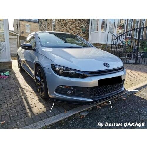 Front Bumper Attachment VW Volkswagen Scirocco 2008-2017 Front Lip Diffuser Car Auto Accessory Car-styling 3 Pcs Body Kit Black