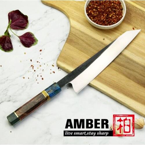 Amber Chef Knife High Carbon Stainless Steel 440C Japanese knife Professional Kiritsuke Gyuto Cleaver Knives for Kitchen