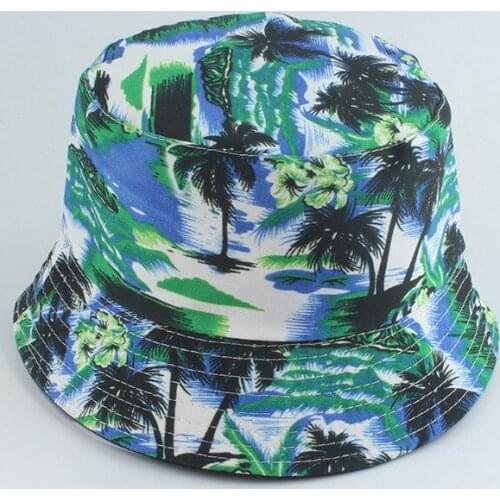 Bucket Hat Women Men Blue Reversible Summer Sun Beach UV Protection Breathable Cap Outdoor Holiday Accessory For Teenagers