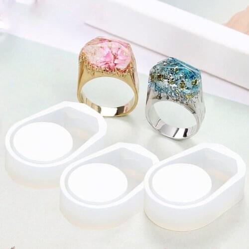 Transparent 1pcs DIY Silicon Cute Egg Shape Ring Mold Mould Jewelry Making Tools Epoxy Resin Molds For Jewelry