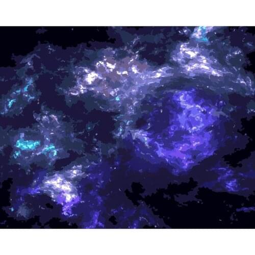 Frame DIY Painting By Numbers Kits Dark cloud sky Hand Painted Oil Paint By Numbers For Home Decor Art Diy Gift