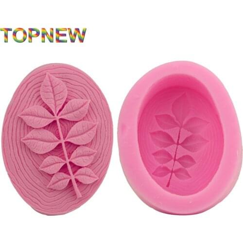 Tree Leaf Handmade Soap Silicone Mold Fondant Cake Decorating Baking Tools 2960