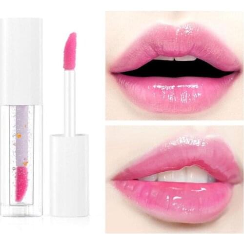 Long-lasting Jelly Moisturizer Lipstick Transparent Makeup Temperature Chang Color Colorful Lip Blam Lipstick