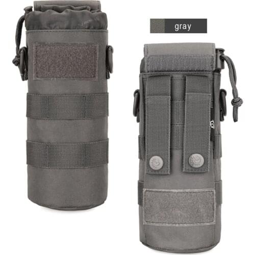 Water Bottle Pouch Holster Outdoor Travel Kettle Bags Foldable Sleeve Waist Hanging Tactical Cup Bag Kettle Satchel