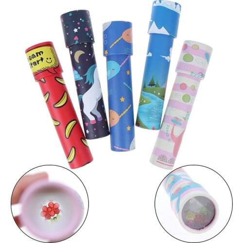 1Pc 19cm Rotating Kaleidoscope Imaginative Cartoon Prince Children Interactive Logical Magic Classic Educational Toys for Kids