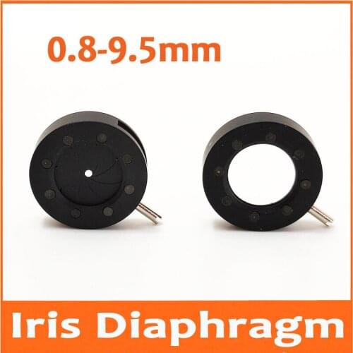 100pcs 0.8-9.5mm Amplifying Zoom Optical Digital Camera Microscope Adapter Iris Diaphragm Aperture Condenser with 8 Blades