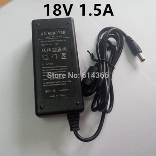 100PCS 18V 1.5A Power Supply Adapter 18V 1500mA Power Supply 18V 100V-240V Converter Adapter 18V Transformer AU US UK EU Plug