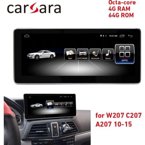 4G RAM 64G Android touch screen for E Class coupe C207 A207 2010-2015 10.25" GPS Navigation stereo radio multimedia player