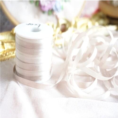 4mmx10m/roll variegated of 100% pure silk embroidery ribbon thin taffeta silk edge ribbon Anya Ribbon Handcraft DIY ribbon