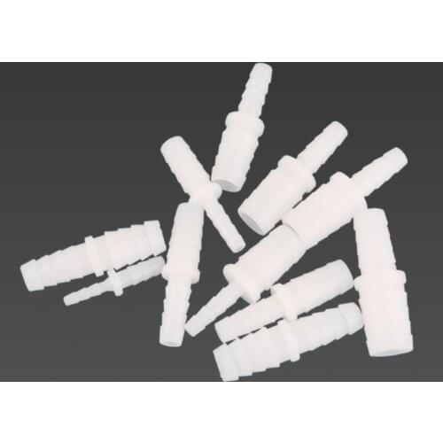 5~500pcs 4 6 8 10 12mm PE Plastic Pagoda Reducing Connector Aquarium Tank Air Pump Adapter Garden Irrigation Pipe Hose Joint