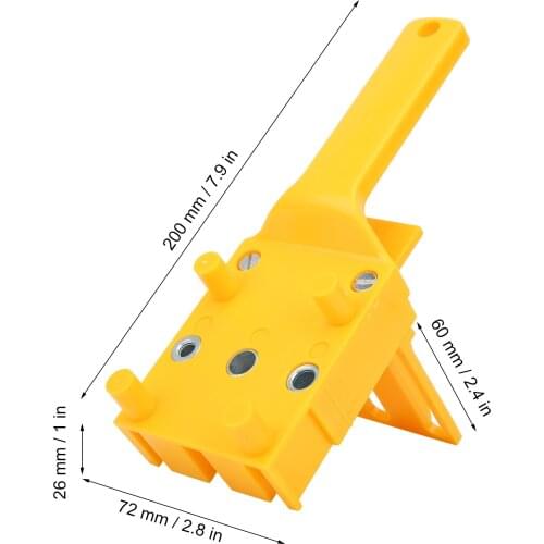 8Pcs/Set Woodworking Punch Hole Locator Drilling Doweling Guide Tools For CarpentryOrange