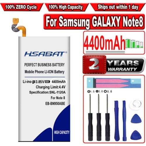 HSABAT EB-BN950ABE 4400mAh Battery for Samsung GALAXY Note8 Note 8 N9500 N9508 N950D N950F N950FD N950J N950N N950U N950W