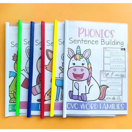 Phonics Sentence Building Pre K 1st Grade Learning English Workbooks for Kids Book Sets In English Books Classroom Supplies