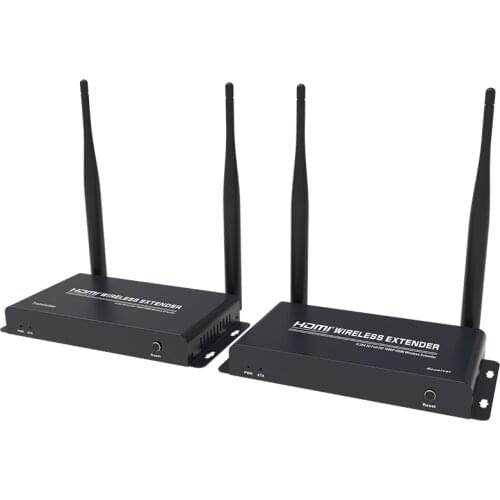 200M Wireless WiFi Transmitter Receiver 2.4GHz/5GHz 1080P HDMI Extender Local Loop Out Video Converter 1 Laptop To 4 TV Monitors
