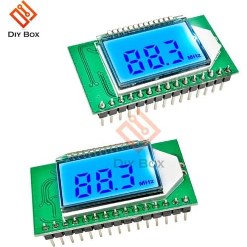 87-108MHZ Digital FM Receiver Module Radio Transmitter Wireless Microphone Stereo Board Digital Noise Reduction LCD Display