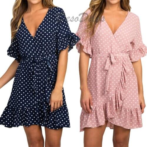 DesolDelos Summer Polka Dot Dresses