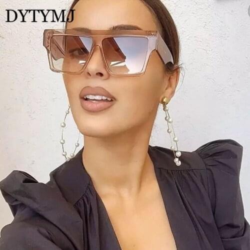 DYTYMJ Retro Square Sunglasses Women Oversized Sunglasses Women High Quality Vintage Gradient Men Sunglasses Gafas De Sol Hombre