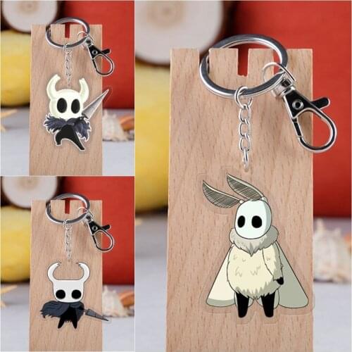 Game Hollow Knight Keychain Badge Accessories Paimon Cosplay Props Key Chain Cartoon Backpack Pendant