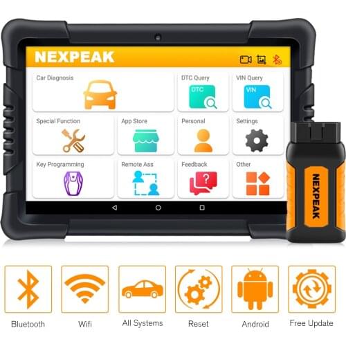 NEXPEAK k1 PRO Obd2 Full Systems Diagnostic Tool Car Scanner Auto ABS Airbag Oil EPB DPF Reset Obd 2 Immokey Automotive Scanner