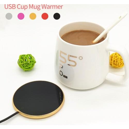 Mini USB Coffee Mug Cup Warmer for Home Office Desktop Coaster Warmer Milk Tea Water USB Heating Cup Pad With Indicator Light