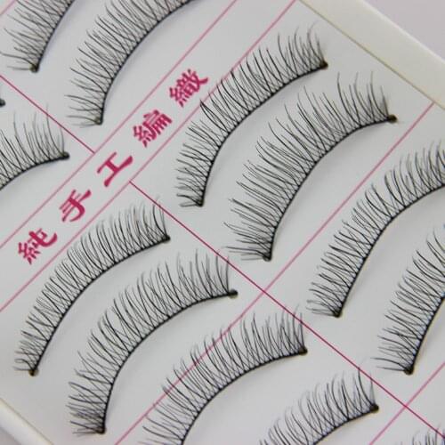 False Lashes New 10 Pairs Natural Lashes Makeup Fashion Eyelashes Eye Makeup Long Sparse Soft Fashion Eyelash