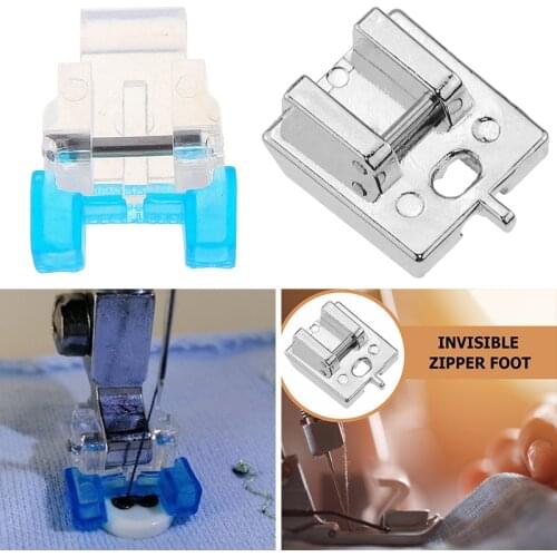 Invisible Zipper Foot Zipper Sewing Machine Snap On Presser Foot For Singer Butterfly Household Sewing Machine Parts