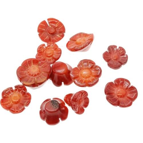 New fashion camellia flower coral loose beads jewelry making for necklace or rings or earrings