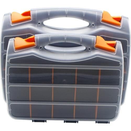 25/30 grids Portable parts box metal screw storage box hardware parts screwdriver repair vehicle hand tool