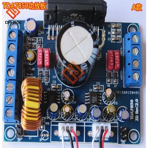DA7850 Amplifier Board module 4X50W 12V Car Audio HIFI Power Amplifier Module BA3121 Modulo Amplificador Volume Control diy kit