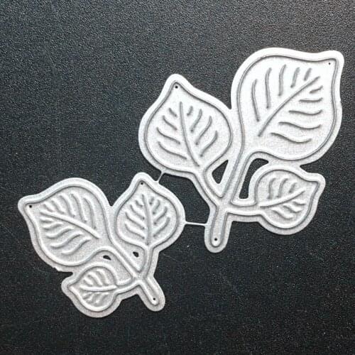 SCD886 Leaves Metal Cutting Dies For Scrapbooking Stencils DIY Album Cards Decoration Embossing Folder Die Cuts Cutter Tools New