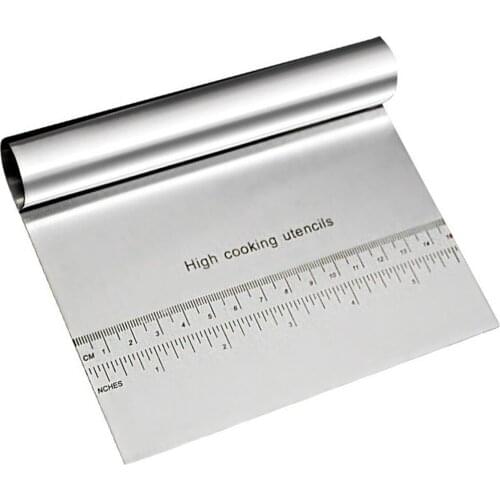 Stainless Steel Smoother Cake Scraper Cutter Flour Pastry Scraper Kitchen Cake Blade Baking Kitchen Tool Decoration