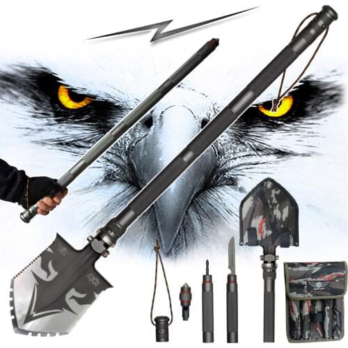 Survival Tactical Shovel Multifunctional Spade Car Equipment Survival Gear Garden Tool Outdoor Camping Equipment