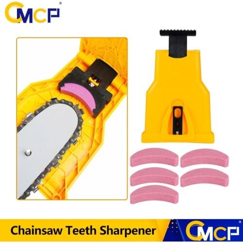 CMCP Chainsaw Teeth Sharpener Portable Sharpen Chain Saw Bar-Mount Fast Grinding Sharpening Chainsaw Chain Woodworking Tools