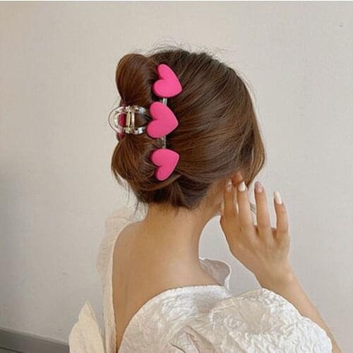 1 Pc New Korea Acrylic Hair Claws Crab Large Size Pearl Claw Clips for Woman Ladiy Bath Barrette Ladies Fashion Headdress Gitts