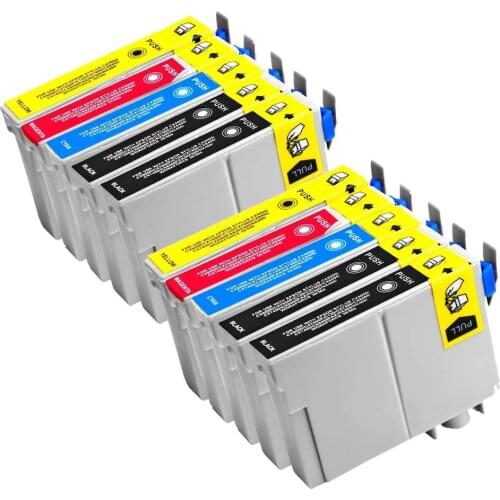 10 Pack Compatible Ink Cartridge T1241 T1242 T1243 T1244 for Epson NX125/NX127/NX130/NX230/NX330/NX420 Workforce320 Printer