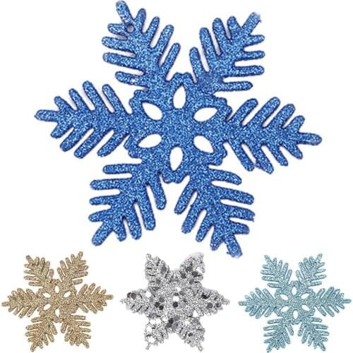 12Pcs Xmas Snowflake Pendant Home Party Christmas Tree Wedding Hanging Decor