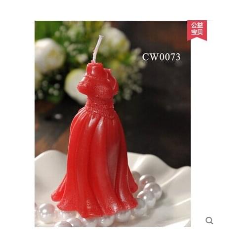 3D Wedding Dress Silicone Soap Mold Woman Molds Candle Fondant Cake Decorating Tools