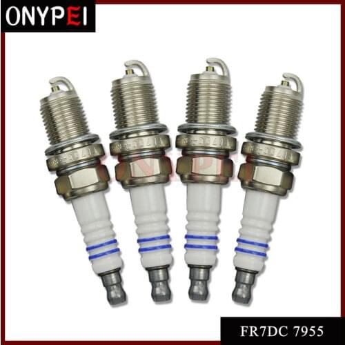 4-6pcs/lot FR7DC+ 7955 +8 Normal Spark Plug Fit For Dodge Volvo Chrysler Plymouth Infiniti Suzuki 0 242 235 666-000 4pcs/lot