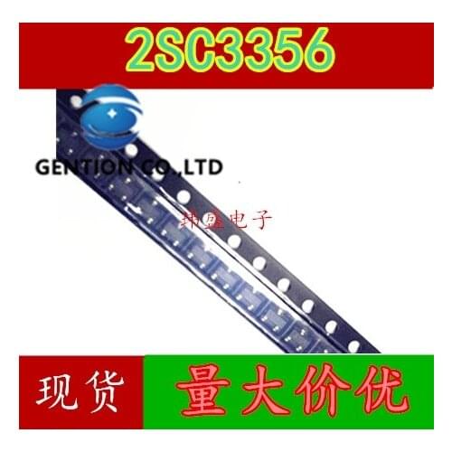 50PCS Triode 2SC3356 printing: 0.1 A/12 v NPN SOT23 R25 in stock 100% new and original