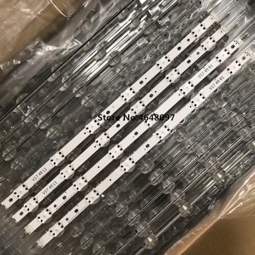 Novo Kit 4 PCS tira CONDUZIDA Para LG 49UV340C 49UJ6565 49UJ670V V17 49 R1 L1 ART3 2862 2863 6916L-2862A 6916L-2863A