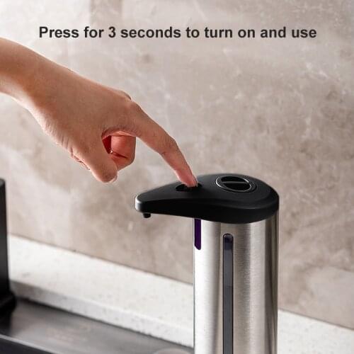 Automatic Soap Dispenser USB Rechargeable Foaming Touchless Hand Free Portable Foam Liquid Soap Dispenser for Bathroom Kitchen