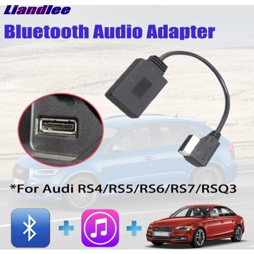 Wireless Car Music Cable For Audi RS4/RS5/RS6/RS7/RSQ3 AUX/USB Socket Bluetooth BT 2.0/3.0/4.0/5.0 Adapter