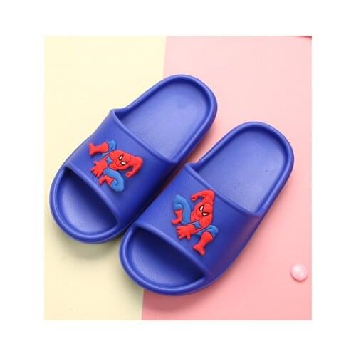 Disney childrens slippers summer new cute cartoon car boys and girls sandals and slippers non-slip baby slippers