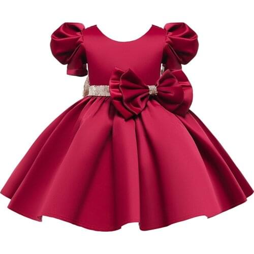Baby Girls Dress Long Sleeve Embroidery Birthday Party Gown Kids Dresses For Girls Elegant Tutu Princess Dress Children Clothing