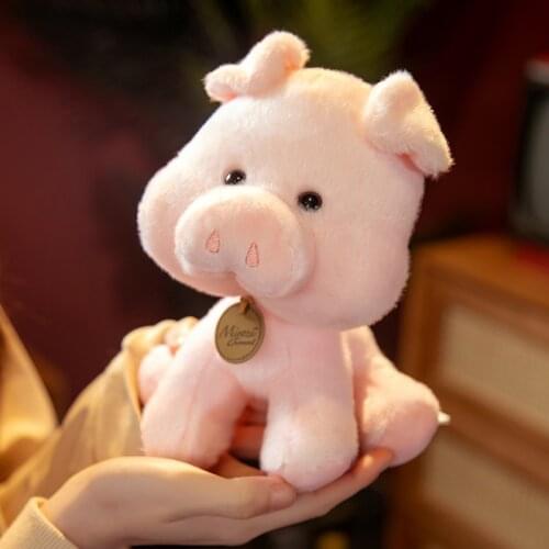 15/20/30cm 10 Styles Cartoon Frog Elephant Husky Pig Tiger Hippo Plush Toys Stuffed Soft Shake Head Animal Dolls for Birthday