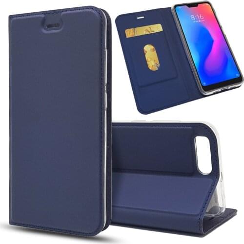 Luxury Leather Case for Xiaomi Mi6 Pocophone F1 A1 A2 Lite Magnetic Wallet PU Cover On Mi 6 6X 8 9 Max 2 3 Flip Book Coque Funda