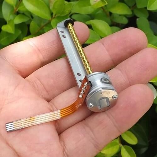 Micro 2-phase 4-wire 15mm Stepper Motor 18 Degree 10 Ohms 0.4A Stepping Electric Machinery With Long Rod