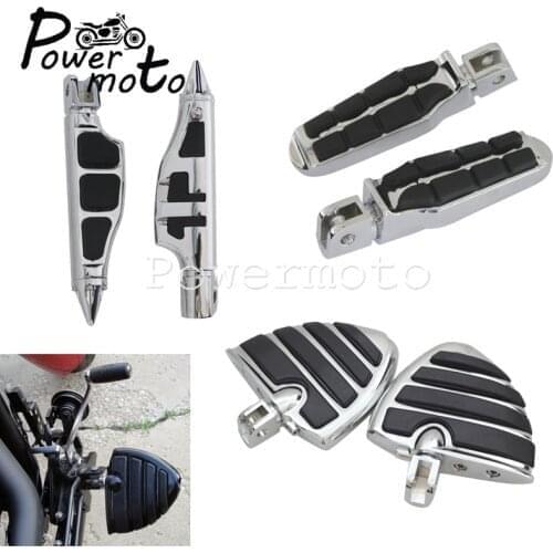 High Quality Chrome Foot Pegs Footrest for Suzuki Boulevard M109R M50 M90 Honda Gold Wing GL1800 2001-2013 Foot Board