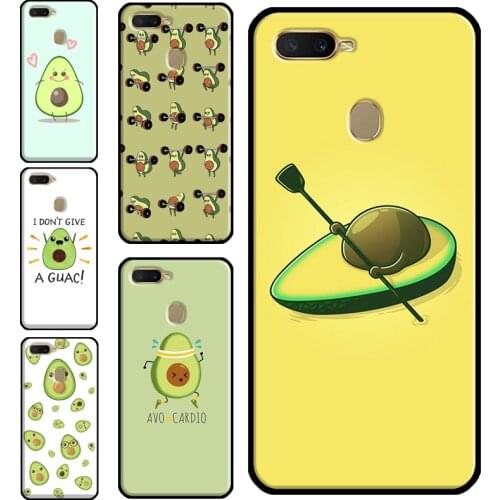 Cartoon Avocado For OPPO A53 A31 A9 A5 2020 A52 A72 A92 Reno 4 Pro 2 Z F5 F7 A15 A1K A3S A5S Phone Case